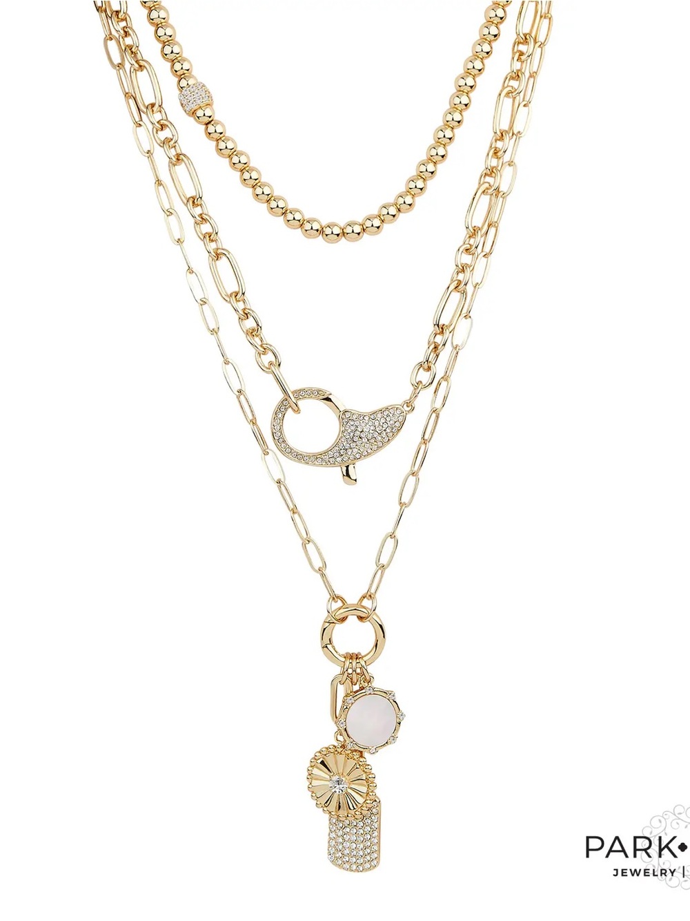 Park Lane ASPEN Necklace 3 in 1 layered with removable Charms NWT